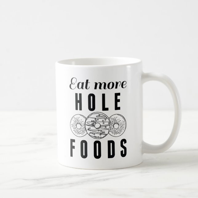 Caneca De Café Coma Mais Comidas Buracos (Direita)