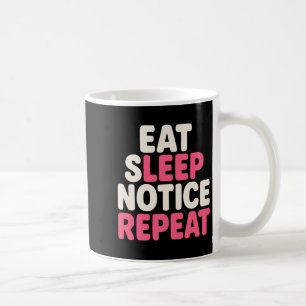 Caneca De Café Coma o aviso de sono Repetir o prêmio de citação d