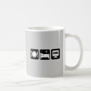 Caneca De Café coma o código do sono