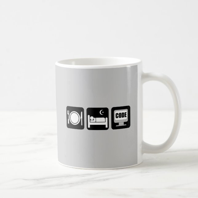 Caneca De Café coma o código do sono (Direita)