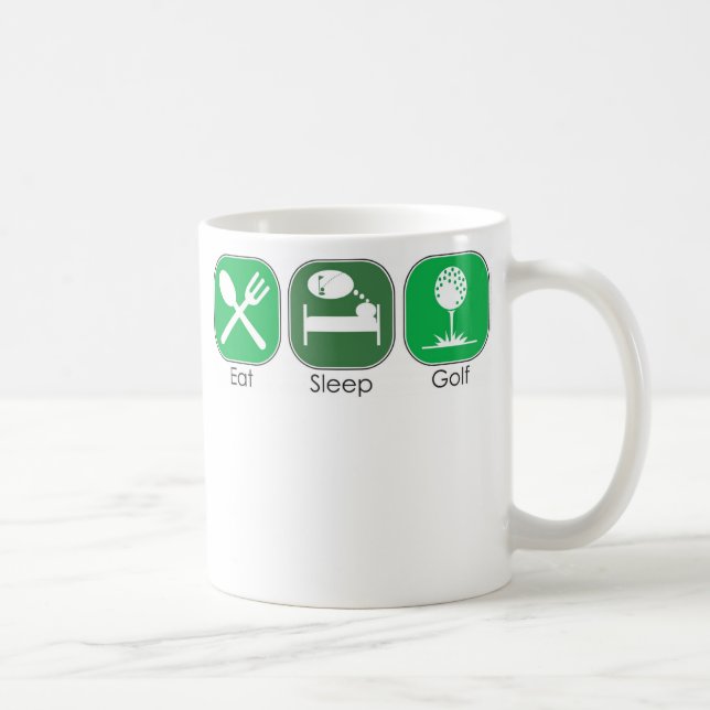 Caneca De Café Coma o golfe do sono (Direita)