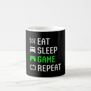 Caneca De Café Coma o Jogo de Vídeo do Sono Repita Jogos Engraç
