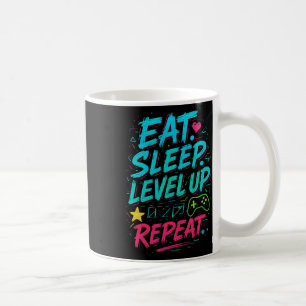 Caneca De Café Coma o nível de latência para cima Repita o jogo d