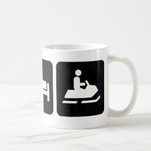 Caneca De Café Coma o Snowmobile do sono