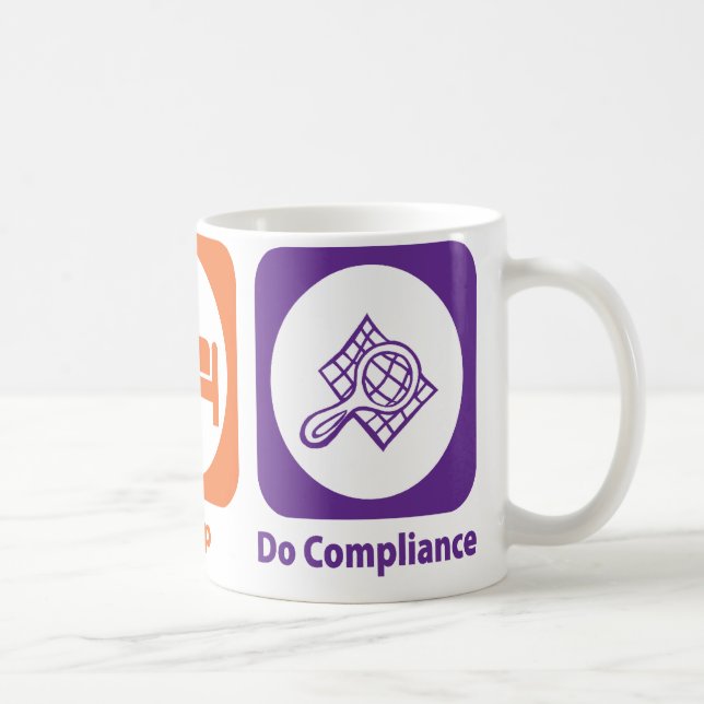 Caneca De Café Coma o sono fazem a conformidade (Direita)