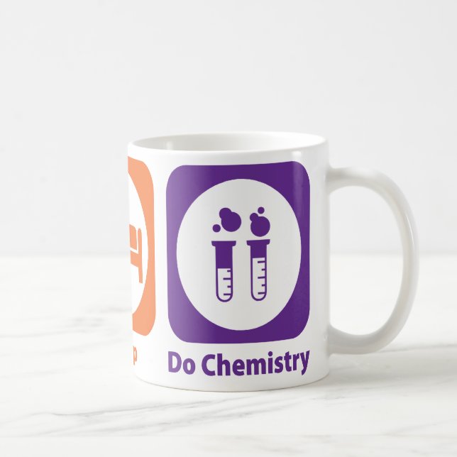 Caneca De Café Coma o sono fazem a química (Direita)