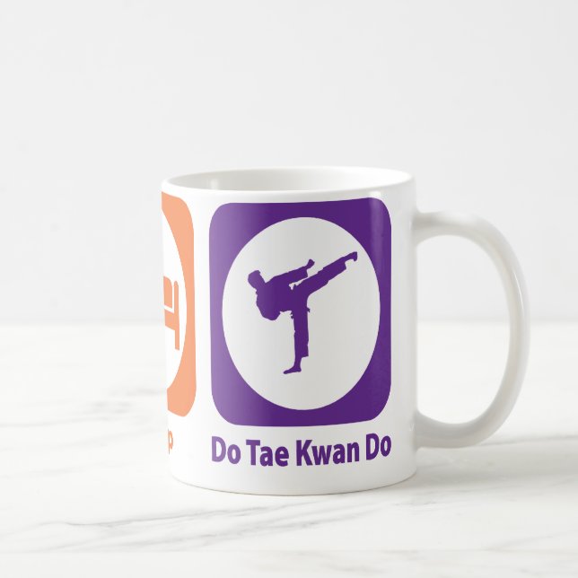 Caneca De Café Coma o sono fazem Tae Kwan fazem (Direita)