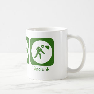 Caneca De Café Coma o VERDE do spelunk do sono