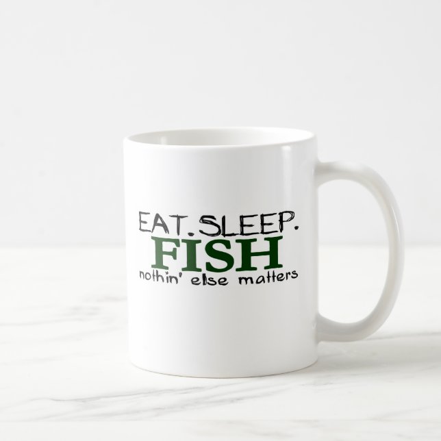 Caneca De Café Coma peixes do sono (Direita)