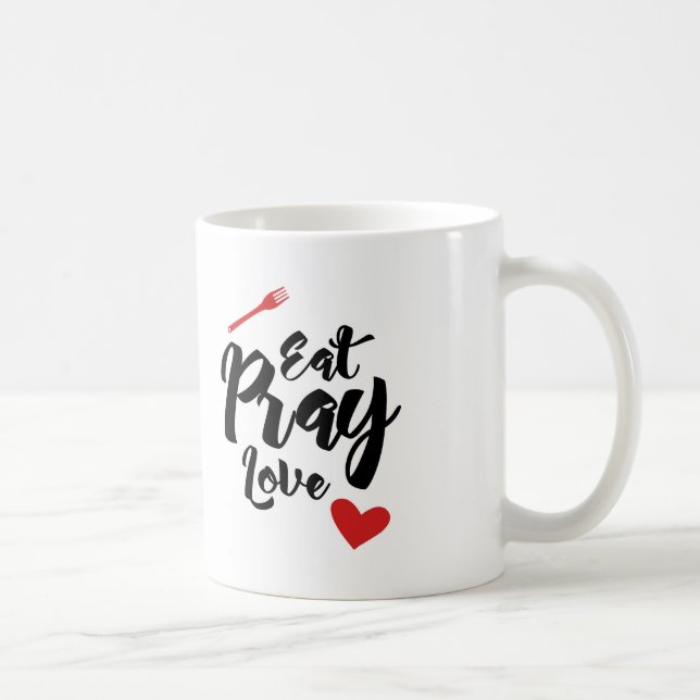 Caneca De Café Coma Pray o amor (Direita)