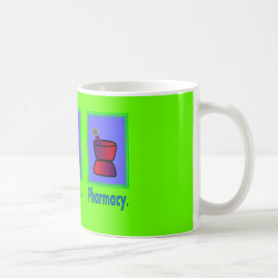 Caneca De Café Coma presentes do farmacêutico da farmácia do so