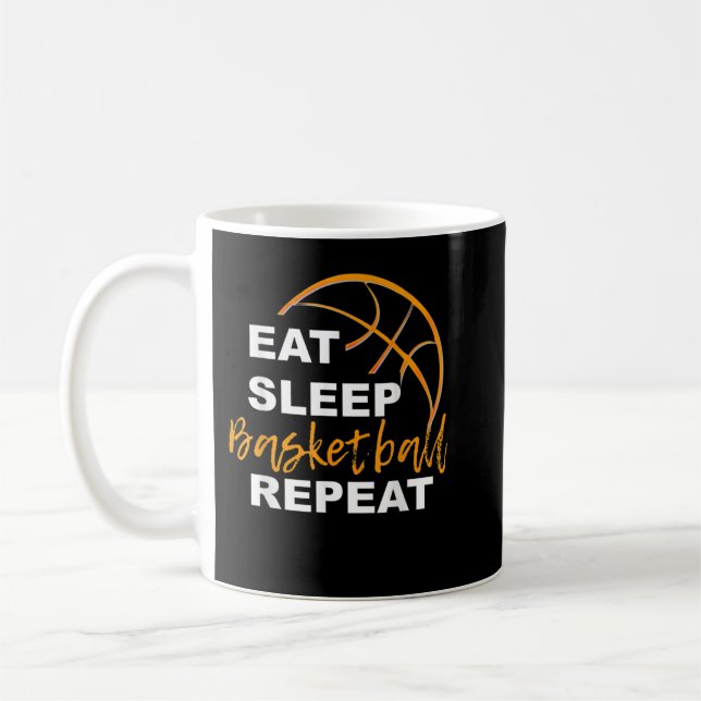 Caneca De Café Coma-se, no basquetebol, Repete-se a camisa-roupa (Esquerda)