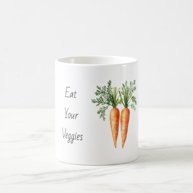 Caneca De Café Coma Seus Legumes Cenouras (Centro)