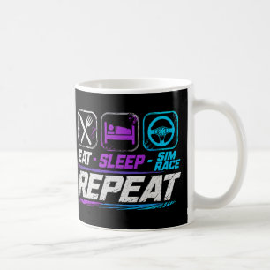 Caneca De Café Coma sim-race para fãs de corridas de simulação