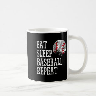 Caneca De Café Coma Sonho Beisebol Repita Treinador Equipe Jogado
