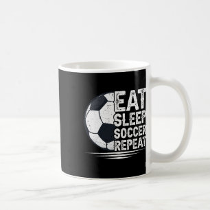 Caneca De Café Coma Sonho Futebol Repita Jogador de Futebol 