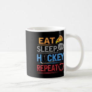 Caneca De Café Coma Sonho Hóquei Repita Gelo Piso Campo Rua Pla