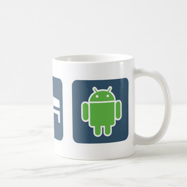 Caneca De Café Coma. Sono. Android. (Direita)