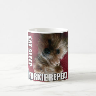 Caneca De Café Coma! Sono! Yorkie! Repetição! :)