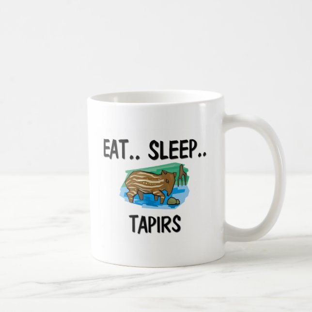 Caneca De Café Coma TAPIRS do sono (Direita)