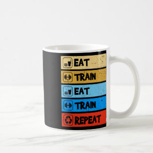 Caneca De Café Coma Treine Repita Força Esportes Academia Engraça