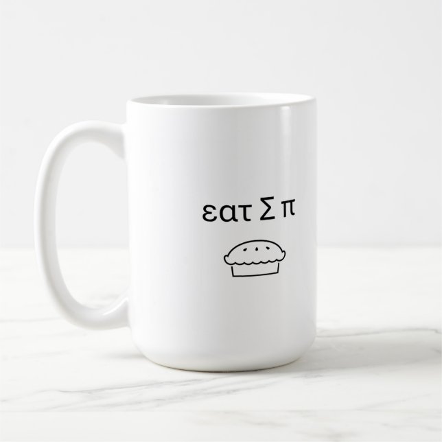 Caneca De Café Coma um pedaço de torta seu anta (Esquerda)