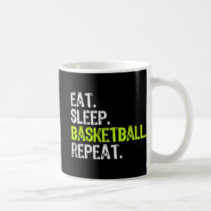 Caneca De Café Coma um taco Legal no jogo de basquete Repetitivo