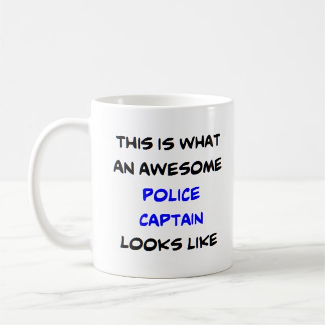 Caneca De Café comandante da polícia, incrível (Esquerda)