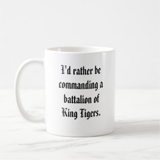 Caneca De Café Comandante do batalhão - rei Tigre