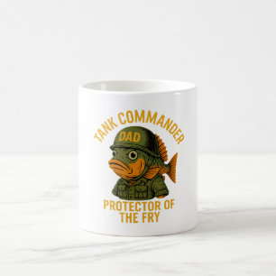 Caneca De Café Comandante do Tanque Pai - Dia do Pai do Peixe Eng