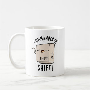 Caneca De Café Comandante Em Camisa Engraçado Teclado