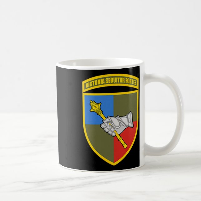 Caneca De Café Comando das Forças Terrestres (Ucrânia) V2 Milícia (Direita)