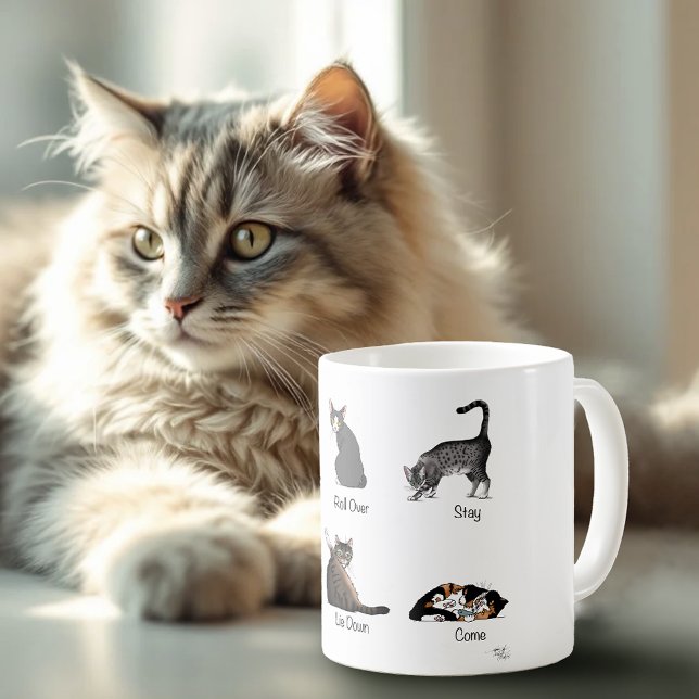 Caneca De Café Comandos Cat (Criador carregado)