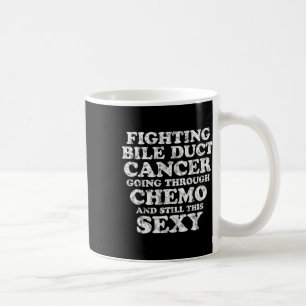 Caneca De Café Combate à Bile Duct Chemo Y Quote Inspiração