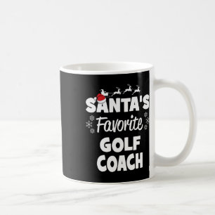 Caneca De Café Combate de Natal do treinador de golfe favorito do