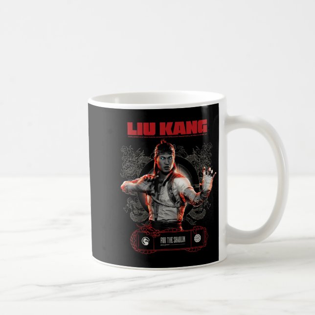 Caneca De Café Combate Mortal Merch Liu Kang Pelo Shaolin T-shi (Direita)