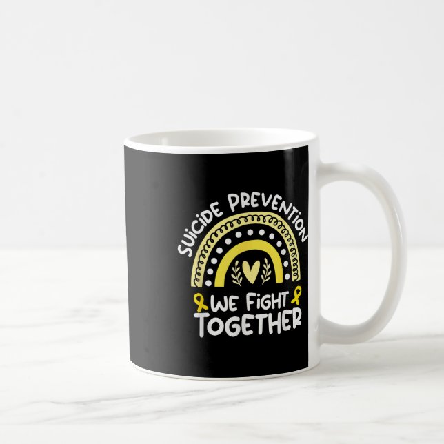 Caneca De Café Combatemo-Nos Juntos Com A Camisa De Sensibilizaçã (Direita)