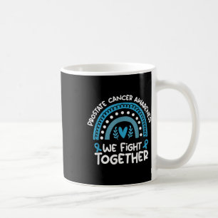 Caneca De Café Combatemos juntos a consciência prostática do Canc