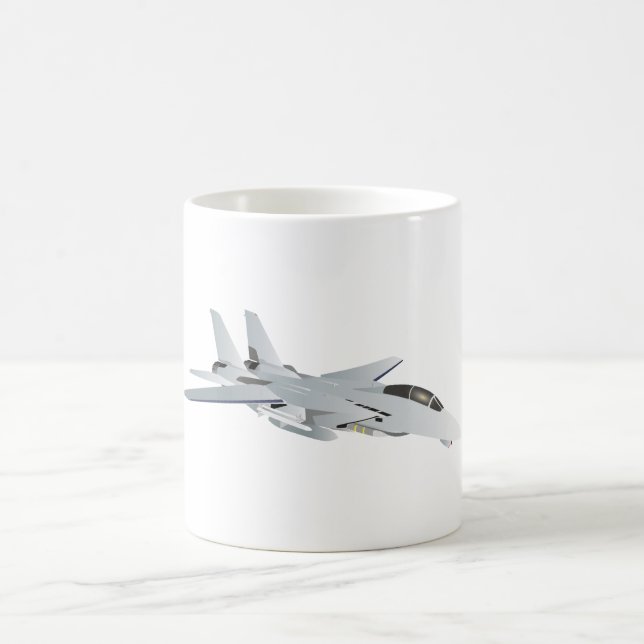 Caneca De Café Combatente americano F-14 (Centro)