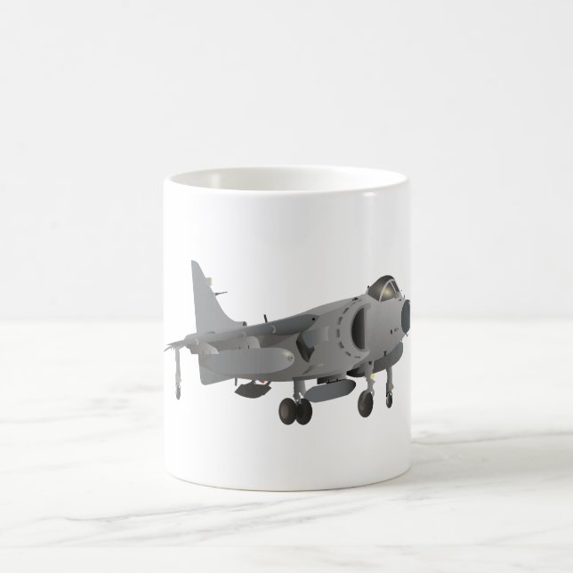 Caneca De Café Combatente de Jato de Harrier (Centro)