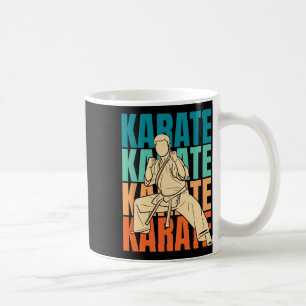 Caneca De Café Combatente do Karato Retroativo - Artes Marciais -
