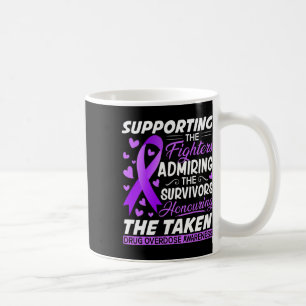 Caneca De Café Combatentes De Apoio Que Honram Os Alertas De Sobr