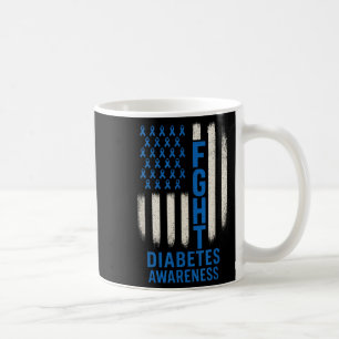 Caneca De Café Combater a Consciência da Diabetes - Suporte para
