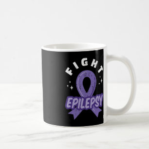 Caneca De Café Combater a Epilepsia Roxo Suporte à Sensibilização