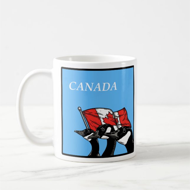 Caneca De Café Combater o Patrimônio Geso Canadense Irritado Cana (Esquerda)