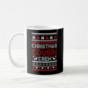 Caneca De Café Combinação de pijamas de natal da família Cousin C