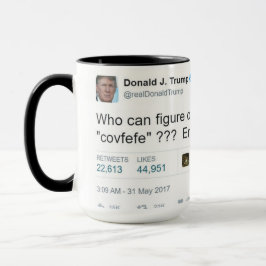 CANECA de CAFÉ COMBINADO de COVFEFE 15OZ Por