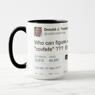 CANECA de CAFÉ COMBINADO de COVFEFE 15OZ Por