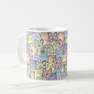 Caneca De Café Combo Mug - Mulher Gato Louca
