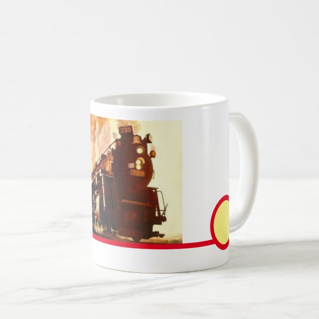 Caneca De Café Comboio a vapor (Frente Esquerda)